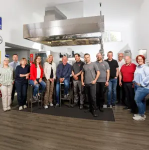 Das Team von Handschuch in der Showküche